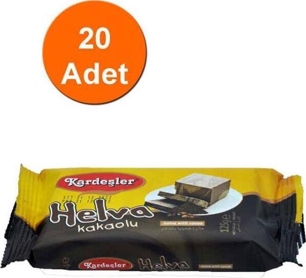 Kardeşler Şekerleme Kakaolu Tahin Helva 125 G x 20 Adet - Image 1