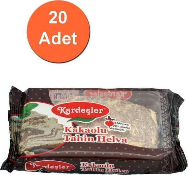 Kardeşler Şekerleme Kakaolu Tahin Helva 250 G x 20 Adet - Image 1