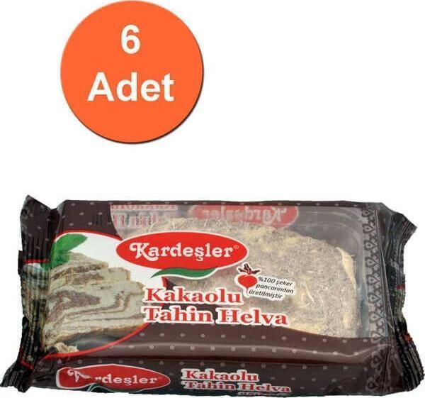 Kardeşler Şekerleme Kakaolu Tahin Helva 250 G x 6 Adet - Image 1