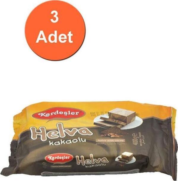 Kardeşler Şekerleme Kakaolu Tahin Helva 400 G x 3 Adet - Image 1