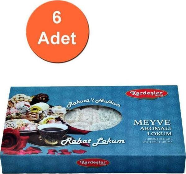 Kardeşler Şekerleme Meyve Aromalı Sarma Hediyelik Lokum 700 G x 6 Adet - Image 1