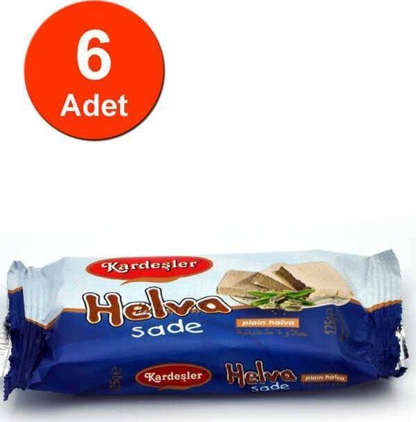 Kardeşler Şekerleme Sade Tahin Helva 125 G x 6 Adet - Image 1