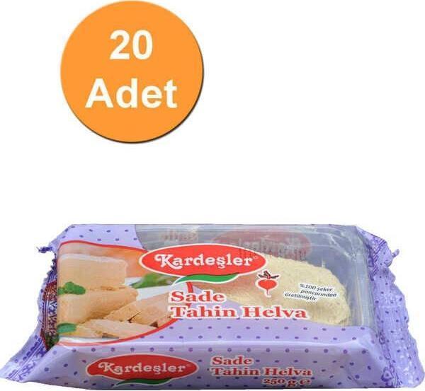 Kardeşler Şekerleme Sade Tahin Helva 250 G x 20 Adet - Image 1