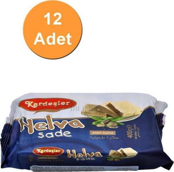 Kardeşler Şekerleme Sade Tahin Helva 400 G x 12 Adet - Image 1