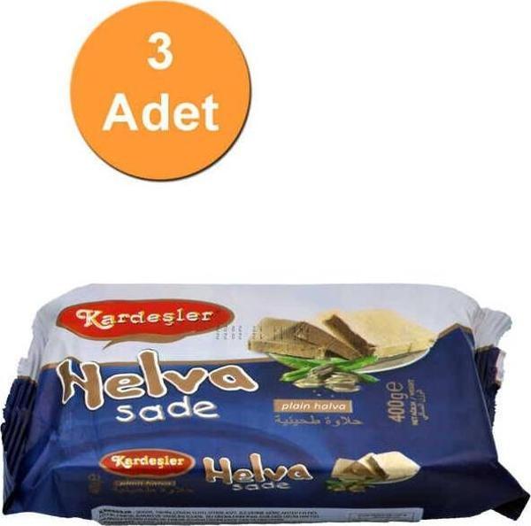 Kardeşler Şekerleme Sade Tahin Helva 400 G x 3 Adet - Image 1