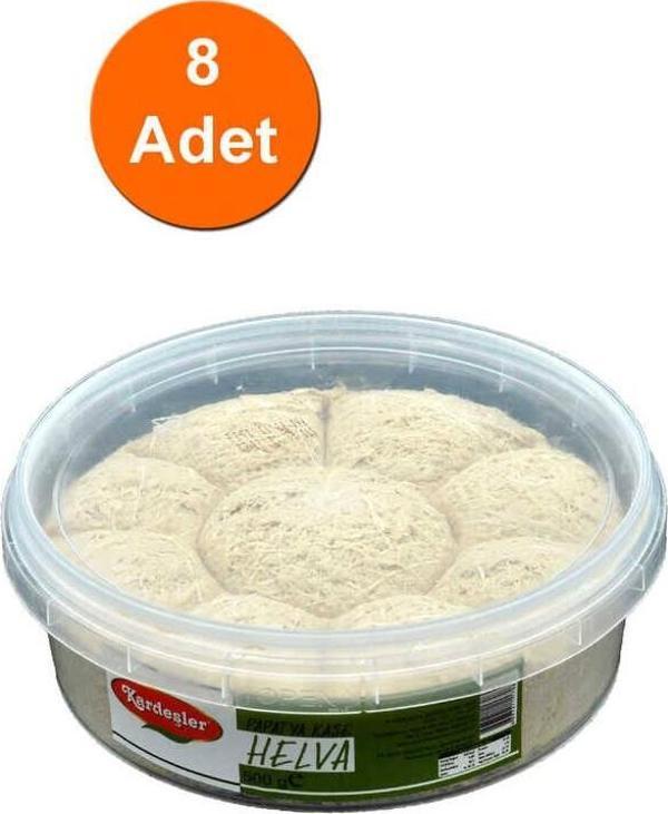 Kardeşler Şekerleme Sade Tahin Helva Papatya Kase 400 G x 8 Adet - Image 1