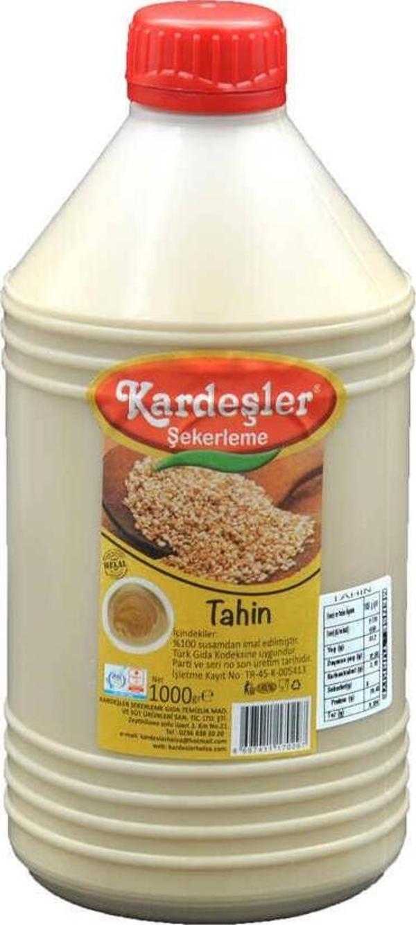 Kardeşler Şekerleme Tahin (%100 Susamdan) Bidon 980 G - Image 1