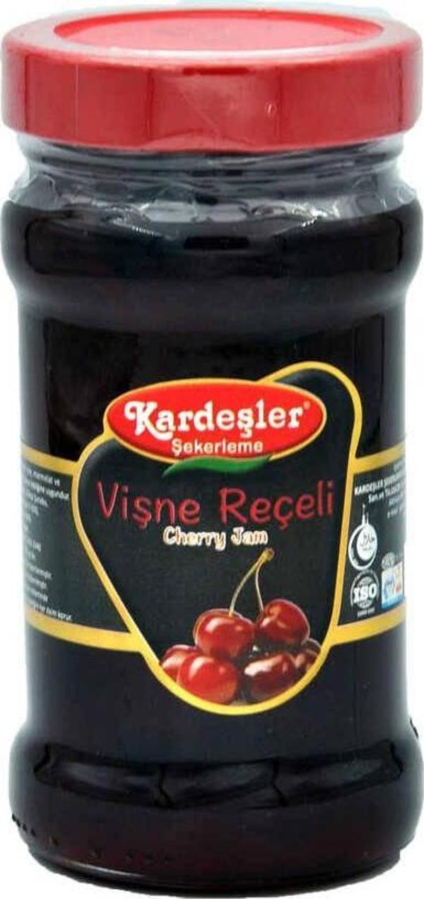 Kardeşler Şekerleme Vişne Reçeli Cam Kavanoz 380 G - Image 1