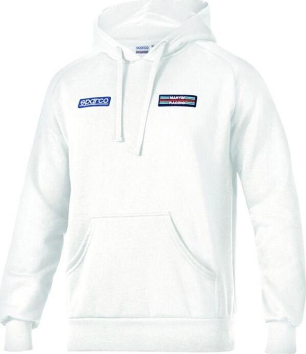 SPARCO MARTİNİ RACİNG BIG STRIPES HOODIE BEYAZ  S  BEDEN - Image 1