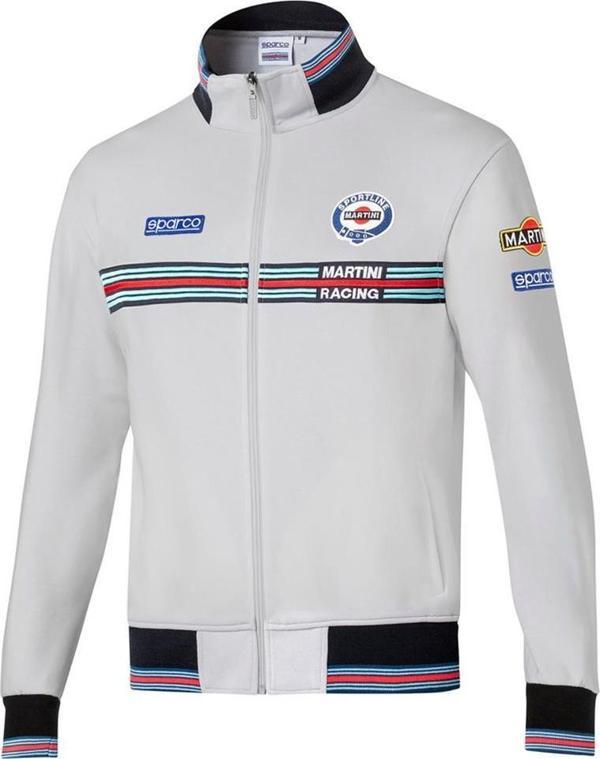 SPARCO MARTİNİ RACİNG FELPA FULL ZIP BEYAZ CEKET  M  BEDEN - Image 1
