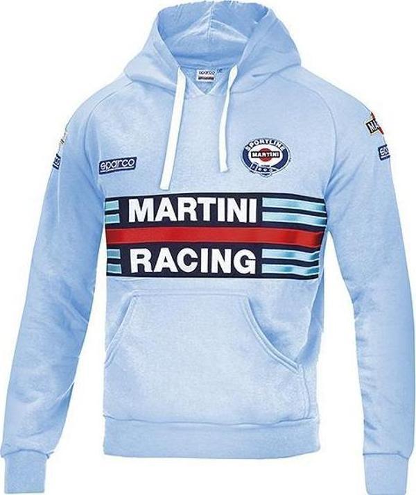 SPARCO MARTİNİ RACİNG FELPA HOODİE AÇIK MAVİ M BEDEN - Image 1