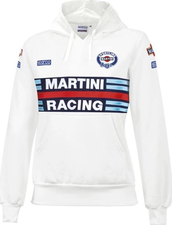 SPARCO MARTİNİ RACİNG FELPA LADY HOODIE BEYAZ  M  BEDEN - Image 1