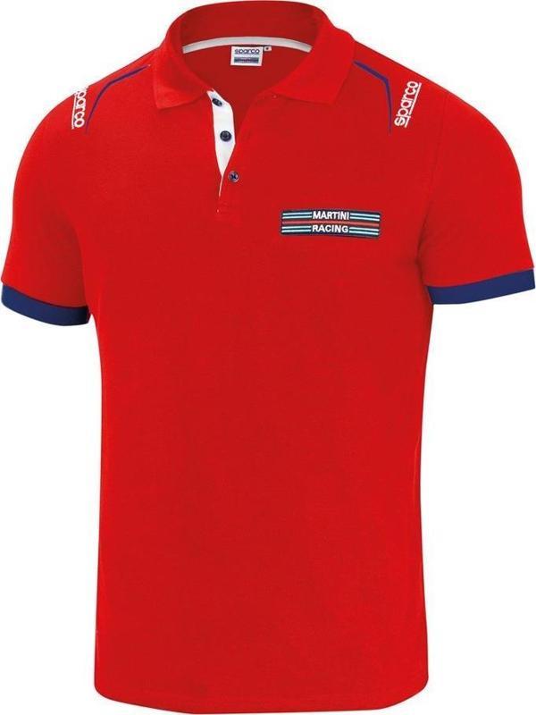 SPARCO MARTİNİ RACİNG POLO EMBROIDERIES KIRMIZI T-SHİRT  S  BEDEN - Image 1