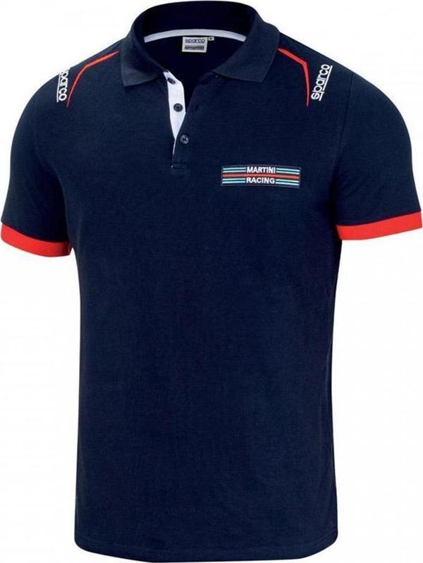 SPARCO MARTİNİ RACİNG POLO EMBROIDERIES LACİVERT T-SHİRT  M  BEDEN - Image 1