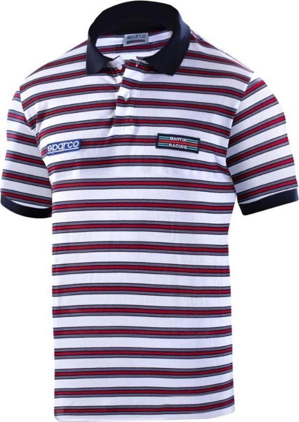 SPARCO MARTİNİ RACİNG POLO SPORTLİNE BEYAZ  L  BEDEN - Image 1