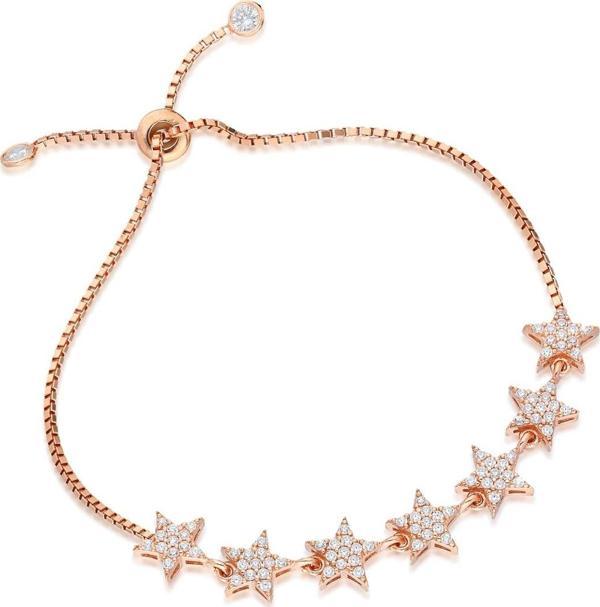 925 Ayar Asansörlü Samanyolu Yıldız Bileklik Kadın Gümüş Bileklik  - Image 1