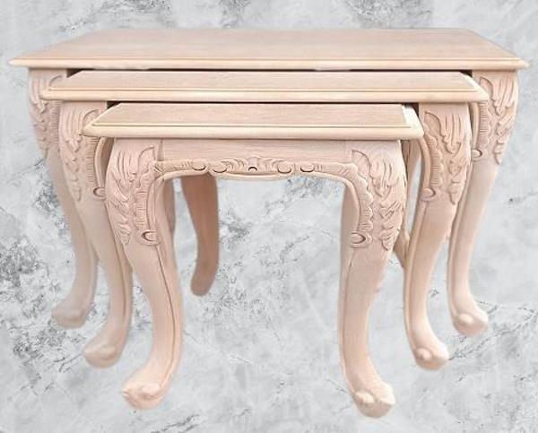 Zigon Sehpa 90364 Model HAM Aslan Ayak Lüks Oyma Klasik Kayın Kaplama El Yapım - Image 1