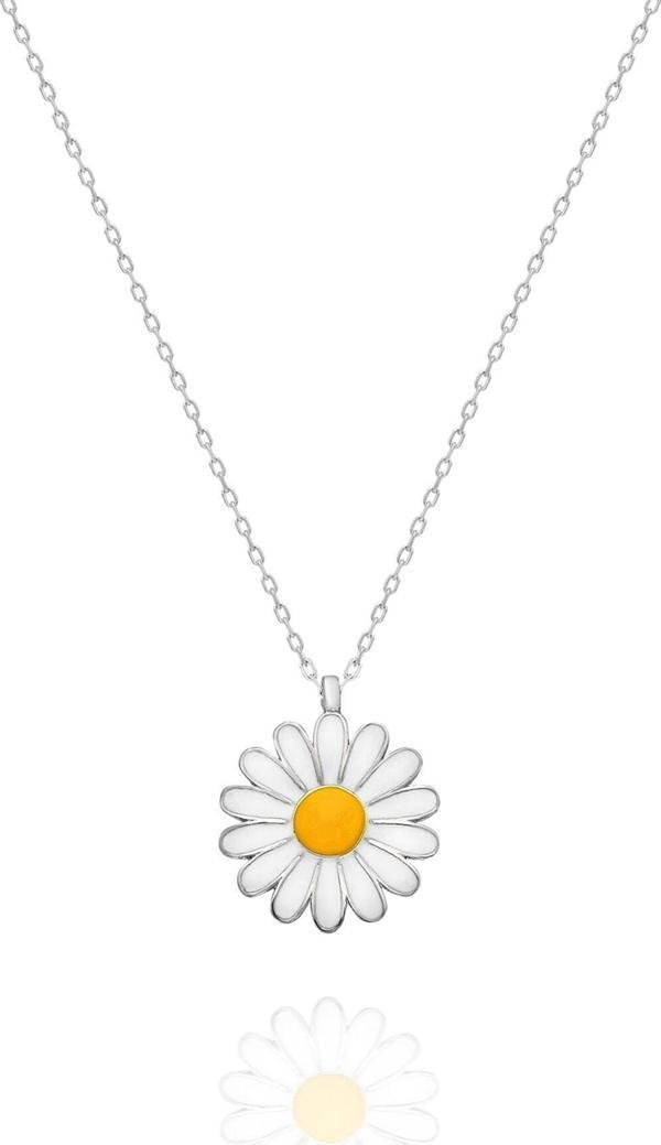 925 Ayar Papatya Kolye Kadın Gümüş Kolye  - Image 1