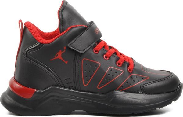 Pepino 1522-F Siyah-Kırmızı Cırtlı Çocuk Basketbol Ayakkabısı - Image 1