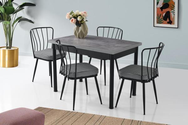 Sivas Gözde Mobilya Smart Buse Mutfak Masa Sandalye Takımı 70x110 - Image 1