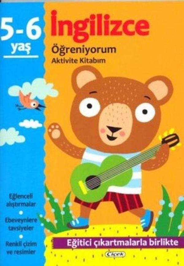 İngilizce Öğreniyorum 5-6 Yaş-Aktivite Kitabım - Çiçek Yayıncılık - Image 1