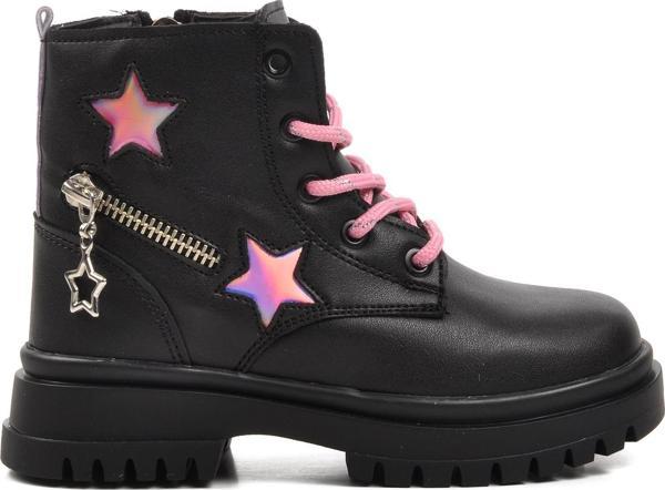 Pepino 1525-P Siyah-Pembe İçi Polarlı Kız Çocuk Bot - Image 1