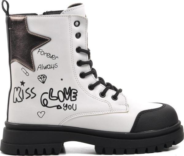 Pepino 1566-F Beyaz İçi Polarlı Kız Çocuk Bot - Image 1