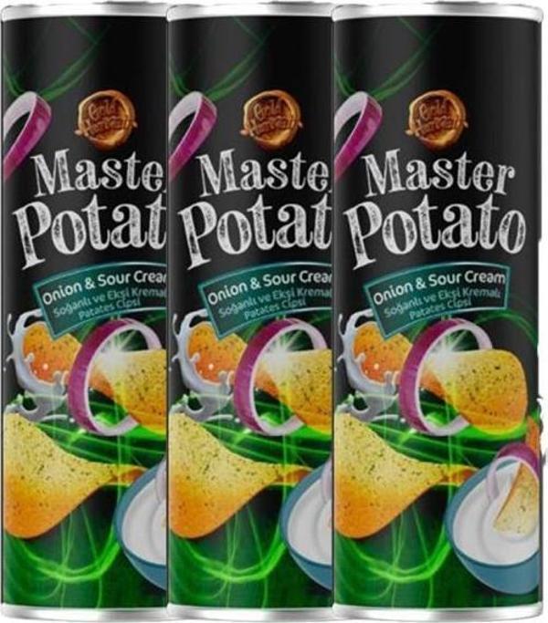 Master Potato Soğanlı & Ekşi Kremalı Cips 160 gr 3 Adet - Image 1