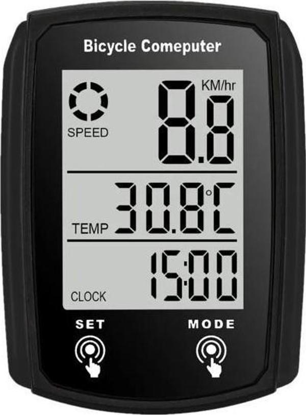 FORTE GT 6146 Kablolu Kilometre Saati Bisiklet Hız Ölçer Km Saati Yol Bilgisayarı - Image 1
