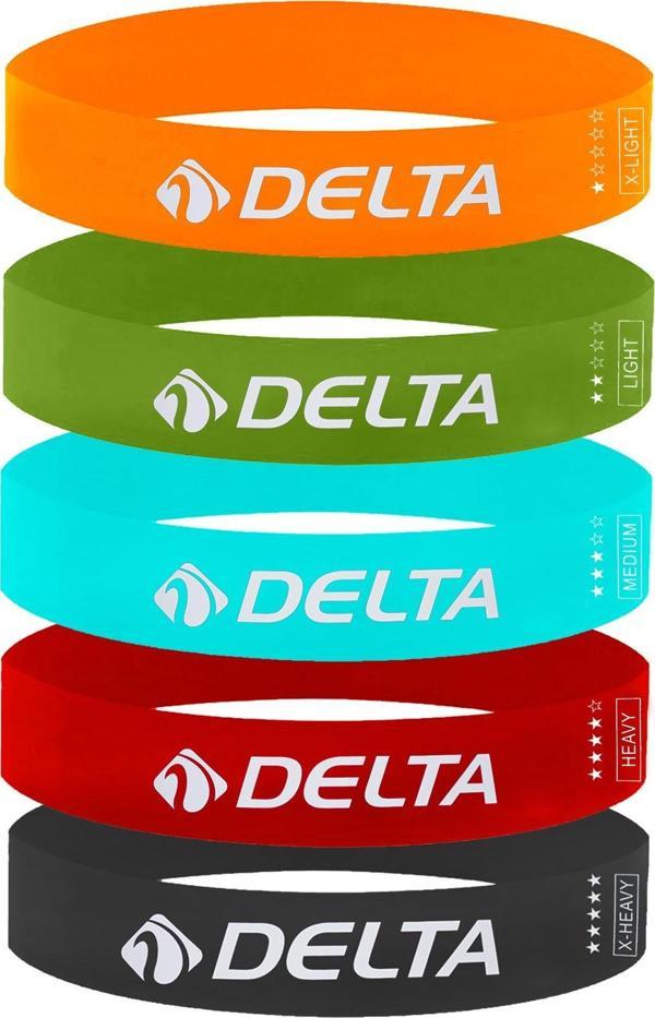Delta Latex 5 Farklı Direnç Aerobik Pilates Direnç Egzersiz Bandı Squat Lastiği (Uç Kısmı Kapalı) - Image 1