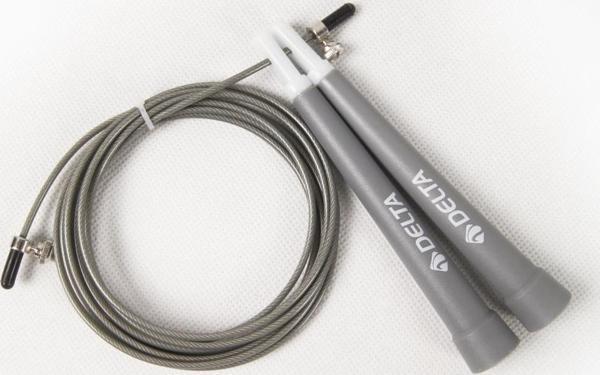 Delta Crossfit Speed Jump Rope Çelik Telli Hızlı  Silver Atlama İpi - Image 1