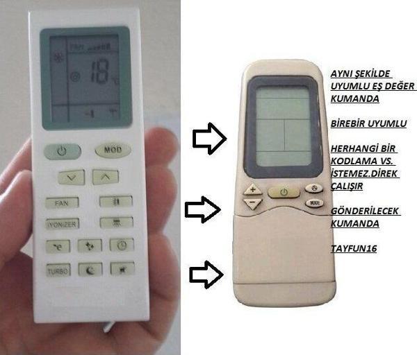 REGAL KLİMA KUMANDASI -Eşdeğer - Image 1
