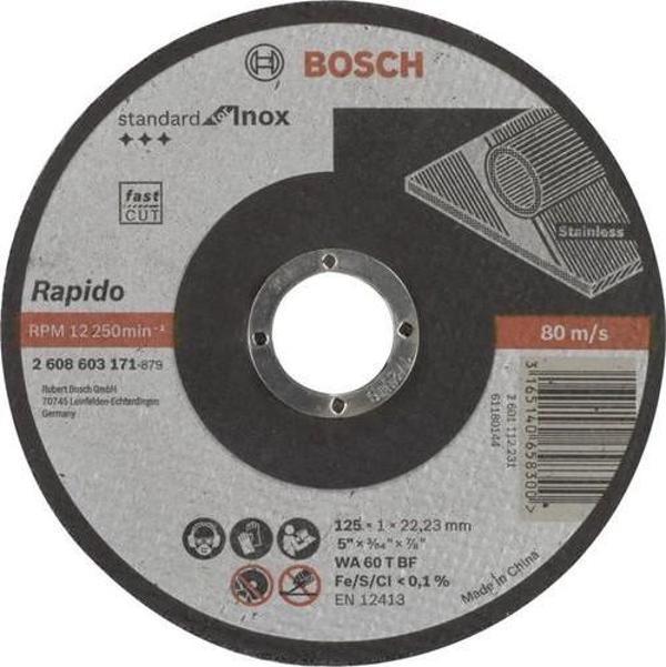 Bosch - 125*1,0mm Standard Seri Düz Inox (Paslanmaz Çelik) Kesme Diski (Taş) - Rapido 10'lu - Image 1