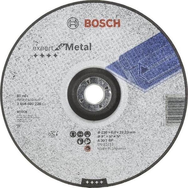 Bosch - 230*6,0 mm Expert Serisi Bombeli Metal Taşlama Diski (Taş) - Image 1