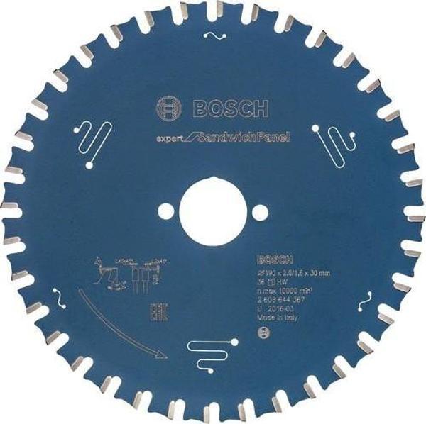 Bosch - Expert Serisi Sandviç Panel için Daire Testere Bıçağı 190*30 mm 36 Diş - Image 1