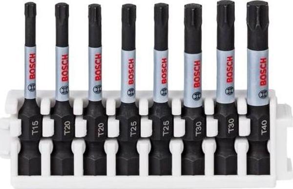 Bosch - Impact Control Serisi Vidalama Ucu 8'li T15/T20x2/T25x2/T30x2/T40 *50mm - Image 1