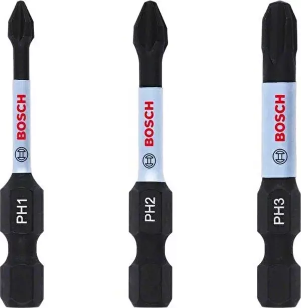Bosch - Impact Control Serisi Vidalama Ucu PH*50 mm 3'lü Set (PH1/2/3) - Image 1
