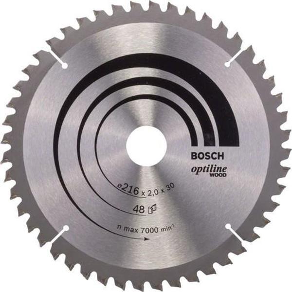 Bosch - Optiline Serisi Ahşap için Daire Testere Bıçağı B 216x30 mm-48 Diş - Image 1