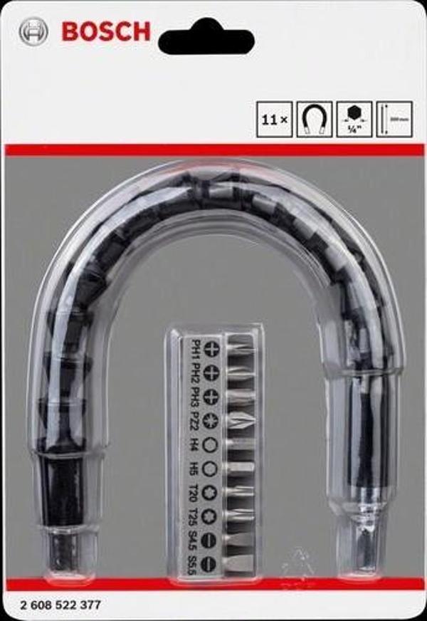 Bosch 10'lu Vidalama Ucu ve Uzatma Adaptörü 30 cm - Image 1