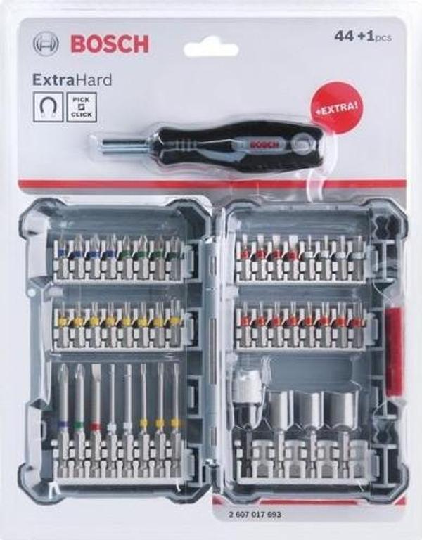 Bosch 44 Parça+Tornavida Vidalama Ucu Seti 2607017693 - Image 1