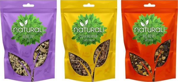 Naturali Kış Paketi - Adaçayı 50 Gr & Çiçek Ihlamur 50 Gr & Kış Keyfi 100 Gr - Image 1