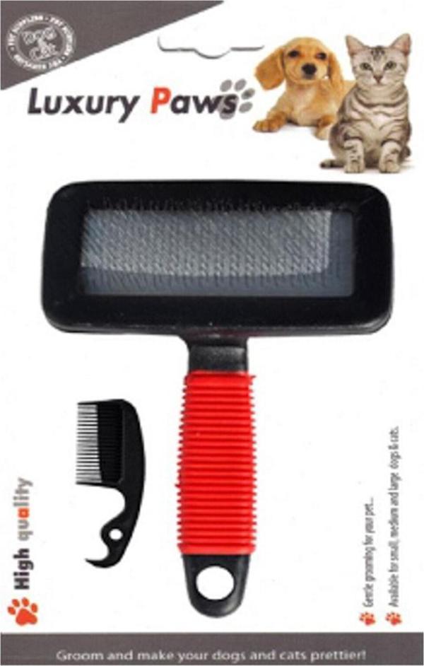 Luxury Paws Soft Saplı Fırça (temizleyici Taraklı) Large 16 Cm - Image 1