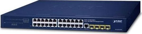 Planet Yönetilebilir Gigabit Switch (Managed Gigabit Switch) 24-Port 10/100/1000T 4-Port - Image 1