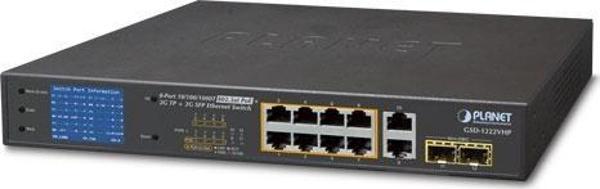 Yönetilemeyen Switch (Unmanaged Switch)&lt;br&gt;8-Port 10/100/1000Base-T IEEE 802.3at/af PoE+ injec - Image 1
