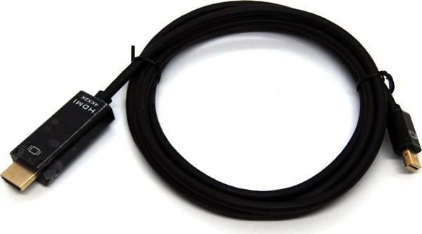 Beek Mini DisplayPort (mini DP) Erkek &lt;-&gt; HDMI Erkek, 4KX2K@30Hz, Altın Kaplama, 2 metre&lt;br - Image 1