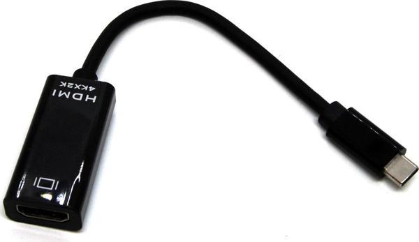 Beek USB Tip C Grafik Adaptörü, Tip C Erkek / HDMI Dişi, 4K X 2K@30Hz, Nikel Kaplama, 0.15 metre, Si - Image 1