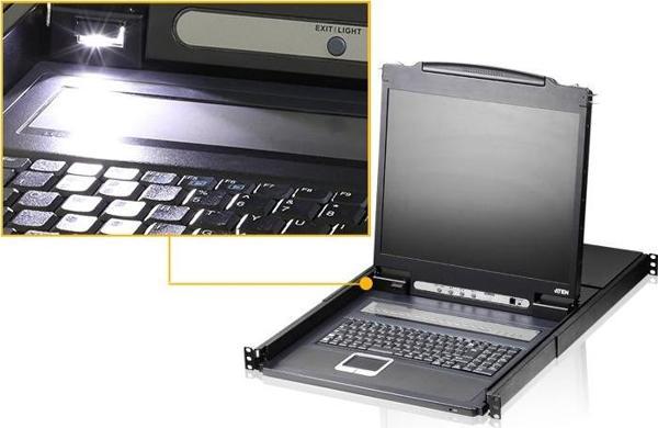 19” LCD KVM Switch, Türkçe Klavyeli - Image 1