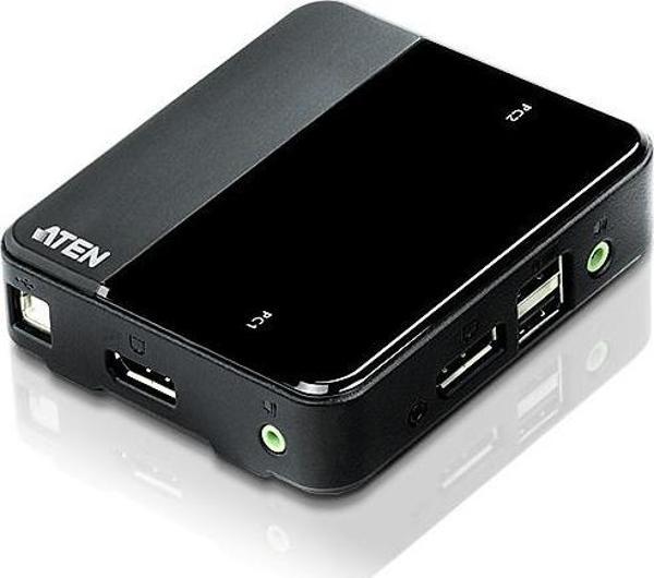 2 port&#039;lu USB DisplayPort KVM Switch 4K UHD (3840 × 2160@60Hz) teknolojisini destekler - Image 1