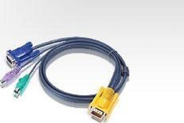 PS/2 KVM (Keyboard/Video Monitor/Mouse) Switch İçin Kablo, 3 metre, 1 x SPHD-15 Erkek &lt;-&gt; 1 x  - Image 1
