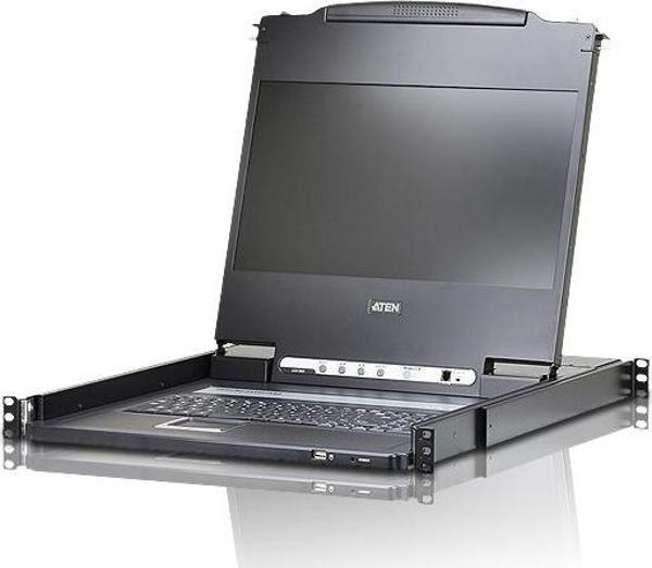 Tek Rayda Hareket Eden, Sürgülü Kasaya Sahip, KVM Switch&#039;i Olmayan, Türkçe Klavye, Touchpad ve  - Image 1